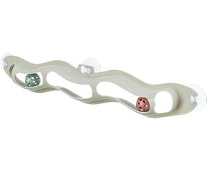 Titre : TRIXIE Jouets pour chats « »Fix & Catch« » - à fixer sur surfaces lisses - avec ventouses - deux balles hochet - largeur 45 cm - plastique - 41416
