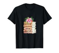 Titres de Livres Jane Austen T-Shirt Graphique avec Valeur