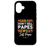 Titres Don't Sell a Papes Newsies Sell Papes Citation Coque pour iPhone 16