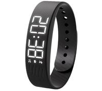 Tits Sleeps Watch du réveil, Bracelet d'alarme de sommeil, vibration silencieuse Wristban de réveil pour les traverses lourdes et les briseurs d'habitude, Montre de rappel intelligent (F)