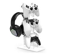 Titulaire De Contrôleur De Jeu Clear | Organisateur De Manette De Manette À 3 Niveaux, Support De Casque Pour Le Contrôleur De Jeu Pour La Gestion Des Câbles