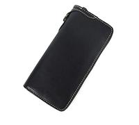Titulaire de la Carte de Visite en Cuir véritable Hommes Portefeuille en Cuir Portefeuille Longue Pochette Portefeuille Hommes Bourse Porte-Monnaie Homme Portefeuille Porte-Monnaie Porte-Carte (Color