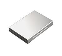 Titulaire de la carte de visite Porte-cartes [4 emplacements |Alliage d'aluminium] Étui rigide for carte postale de voyage portable Protection sûre Porte-cartes de visite Titulaire de la carte(B)