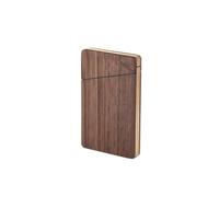 Titulaire de la carte de visite Porte-cartes de visite en noyer noir Porte-cartes en bois for femme Boîte de rangement for cartes de visite Porte-cartes de visite portable Convient for le bureau Porte