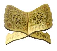 Titulaire de Livre en Bois Pliant Support À Livre en Bois Saint Coran Étagère Porte-Livre Islam Support de Livre Sacré Stand Porte-Quran Étagère pour Eid Home Table Décorations