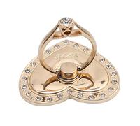 Titulaire de support d'anneau de téléphone en métal en forme de coeur avec strass 360 degrés rotation titulaire du support de poignée de doigt de support pour la plupart des téléphones portables or po