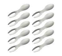 Titulaire des brochettes Maiskoben | Ensemble avec 10 fourchettes de gril | Supports de maïs en acier inoxydable de cuisine pour cuisiner barbecue de camping extérieur de pique-nique es