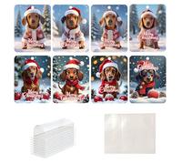 Titulaires d'argent de Noël - Titulaire d'argent | 8 pièces porte-monnaie pendentif | Cartes d'argent Titulaires d'argent de chien de dessin animé | Décorations de Noël en espèces amusantes