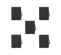 Tityvirnix Art Portfolio Case Portfolio Sac à dos Art Portfolio Sac de transport pour œuvres d'art, Lot de 5 (noir), 54cmx40cmx1cm
