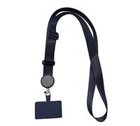 Tityvirnix Cordon universel pour téléphone portable - Patch à bandoulière amovible - Pour voyage et camping - Cordon en nylon à suspendre - Bleu foncé