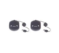 Tityvirnix Lot de 2 souris USB rétractables 1000 DPI pour ordinateur portable, PC, Notebook, 1 noir, rose rouge