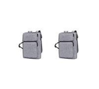 Tityvirnix Portfolio Portable Art Portfolio Sac Multifonctionnel pour Poster Extérieur Crayons, Lot de 2 (gris), 50cmx37cmx6cm