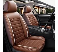 TIUEO Housse Protection Siege Voiture pour 5 Seats BMW X5 E70 2006-2013 Cuir Ensembles de Housses de Siège Nonslip Respirant Housses de Siège Interieu Accessoire,E-Coffee Style