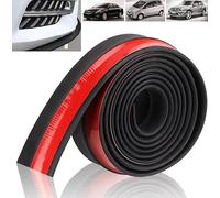 TIUEO Lèvre Pare-Chocs Avant Séparateur Voiture Spoiler Caoutchouc Autocollant pour Audi A6 Limousine C7 4G 2011-2018 Rubber Front Bumper Lip Splitter Body Jupe Protecteur,A-Black