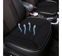 TIUEO Lot de 2 Coussin Voiture pour Dacia Sandero II Stepway 2012-2016 Confortable Antidérapant Coussin Voiture Conducteur Coussin de Tapis Siège de Voiture en Mousse à Mémoire de Forme,A-Black