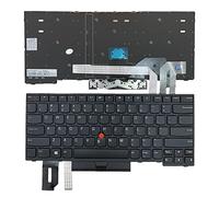 Tiugochr Clavier de remplacement pour ordinateur portable Lenovo IBM ThinkPad E480 E490 E495 T480S T490 T495 L380 L390 L480 L490 R480 R490 S2 3ème TP00091A 01YP275 01YP 302 01YP559 01YP400