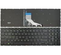 Tiugochr Clavier rétroéclairé de remplacement pour ordinateur portable HP Pavilion EC17-CD TPN-C141 C142 C133 15-cx0042nr 15-cx0020ca 15-cx0010ca 15-cx0008ca Vert