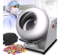 Tiuheyo denrobage de Sucre Industrielle 300 mm, Automatique de Polissage et denrobage de comprimés Bonbons, pilules et assaisonnements Alimentaires (400mm)