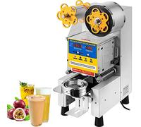 Tiuheyo Scelleuse Automatique de gobelets à Bubble Tea avec écran LCD, de Table sceller Les gobelets en Plastique thé au Lait, café et Smoothies, 220 V, Blanche