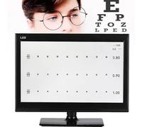 Tiuheyo Testeur dacuité visuelle numérique LCD 18,5/21,5 Pouces avec télécommande cliniques doptométrie