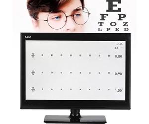 Tiuheyo Testeur dacuité visuelle numérique LCD 18,5/21,5 Pouces avec télécommande cliniques doptométrie