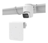 TIUIHU Support de gouttière pour eufy Security eufyCam C37/C31 - Support en aluminium pour gouttière, antirouille, résistant aux intempéries, installation sans perçage, blanc