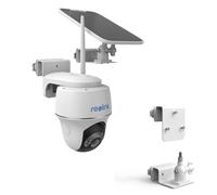 TIUIHU Support de gouttière pour Reolink Argus PT 3MP, 4MP/2K, 5MP/2K, 4K/8MP, Reolink Go PT Ultra, kit de support de gouttière réglable en aluminium pour caméra de surveillance solaire Reolink