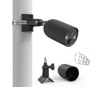 TIUIHU Support de montage pour caméra extérieure TP-Link Tapo C425/C460, support de mât réglable avec coque en silicone Accessoires pour caméra de surveillance solaire TP-Link Tapo C425 KIT/C460 KIT