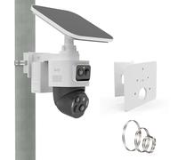 TIUIHU Support de montage réglable pour pole eufy Security eufyCam S4 et eufy PoE NVR Security System S4/S4 Max/E40 Support en aluminium pour caméra PTZ, caméras IP, blanc