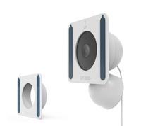 TIUIHU Support pour appareil photo, support de fenêtre en verre pour Google Nest Cam (intérieur, avec câble) caméra de surveillance, support de fenêtre, support adhésif (blanc)