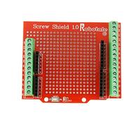 Tiuimk Carte d'extension à vis standard pour Arduino - Compatible avec Leaf Maple, Deumlanove, UNO, MEGA, MAX32, et plus - Espace de prototypage, bouton de réinitialisation, indicateur LED - 69 mm x