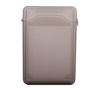 Tiuimk Etui de protection en plastique noir pour disque dur 3.5 SATA/IDE - Protection contre la poussière et les chocs en polypropylène - Boîtier de réservoir de stockage