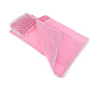 Tiuimk MellChan Parure de lit pour poupées 25 cm Rose à pois