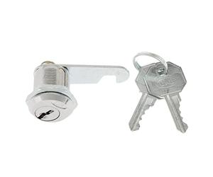 Tiuimk Verrou excentrique de boîte aux lettres de 18 mm - Argent | Alliage de zinc durable | Comprend 2 clés