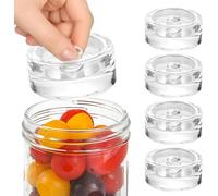 Tiusixsy 4 Pack Poids de Fermentation, Poids en Verre pour Fermentations en Verre ø7 CM, sans BPA, idéaux pour la Fermentation des légumes en Saumure