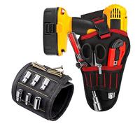 Tiuxiu 2 Pièces Ceinture à Outils Dragonne Magnétique Sac à Outils Et Sac à Accessoires Pour Homme Ldéal Pour Les électriciens Les Ouvriers Du Bâtiment Les Bricoleurs Les Couvreurs Et Les Charpentiers