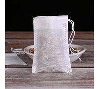 TIVAS Sachets de thé jetables de Grande Taille, 100 pièces, sachets de thé pour épices, Herbes, infuseur de thé en Vrac avec Ficelle, filtres scellés, sachets de thé