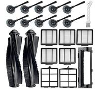 Tivcroxs Lot de 20 pièces de rechange pour robot Shark ION AV751 R85 RV850 S86 S87 S88 R71 R72 R75 RV761 RV771 RV871 AV752 AV753 Robot, 2 brosses principales, 5 filtres, 10 brosses latérales et 2