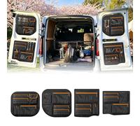 tivekeo 4PCS Sacs de Rangement compatibles avec Ford Transit Custom 2006-2023, Organisateur de Sac pour Portes Arrière, Organisateur de Rangement pour Porte de Grange, Polyester 1680D