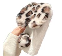 Tivenfezk Nadoli Lapin Coque pour Xiaomi Redmi Note 13 Pro Plus 5G,Hiver Oreille De Lapin Peluche Fausse Fourrure Cover Femmes Filles Belle Duveteux Arrière Bunny Étui Housse