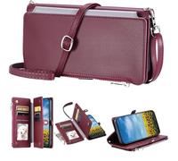 Tivenfezk Nadoli pour Honor X6B 4G Portefeuille Fermeture éclair Coque avec Porte Cartes,Flip PU Cuir Épissé Étui Sac à Main Bouton Magnétique Collier Housse Cordon Etui