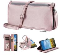Tivenfezk Nadoli pour Huawei P30 Pro Portefeuille Fermeture éclair Coque avec Porte Cartes,Flip PU Cuir Épissé Étui Sac à Main Bouton Magnétique Collier Housse Cordon Etui