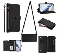 Tivenfezk Portefeuille Fermeture éclair Coque pour Motorola Moto G56,avec 6 Porte Cartes Flip PU Cuir Fleur Papillon Étui Sac à Main Bouton Magnétique Collier Housse Cordon Etui
