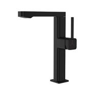 Tivezlor Robinet de salle de bain haut de 27,9 cm, robinet d'évier de salle de bain à trou unique, pivotant à 360 °, robinet d'évier de salle de bain moderne robinet mitigeur de lavabo en laiton à