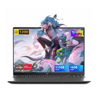 Tivique Ordinateur Portable 16 Pouces Ryzen 3 4300U, PC Portable Full HD 16GB DDR4 512GB SSD Extensible à 2TB, Caméra avec Cache Physique, Autonomie Prolongée, pour Le Bureau et Les Études