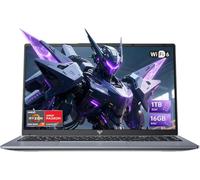 Tivique Ordinateur Portable Gaming 15,6 Pouces Ryzen 7 5825U (Jusqu'à 4,5 GHz) Laptop Gaming DDR4 16 Go RAM 1 to SSD Double Emplacement M.2 Extension 4 to WiFi 6 Type-C 54,72 Wh
