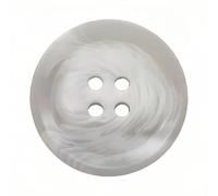 Tivleed Lot de 20 boutons à coudre ronds en résine Blanc 20 mm (32 L) - 4 trous pour gilets, chemises, projets de bricolage, réparation de vêtements et travaux manuels