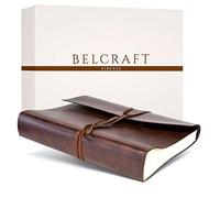 Tivoli Album Photo en Cuir recyclé, de fabrication Artisanale Italienne, A4 (23x30 cm) Brun