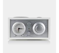 Tivoli Audio Model Three Bluetooth Clock Radio with USB-A & USB-C Charging Ports (White/Silver)