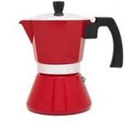 Leopold Vienna Cafetière italienne à Espresso Tivoli pour 6 tasses, rouge
